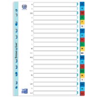 Oxford Intercalaire en plastique A-Z, A4, coloré,...