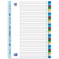 Oxford Intercalaire en plastique, A4+, coloré, 31...