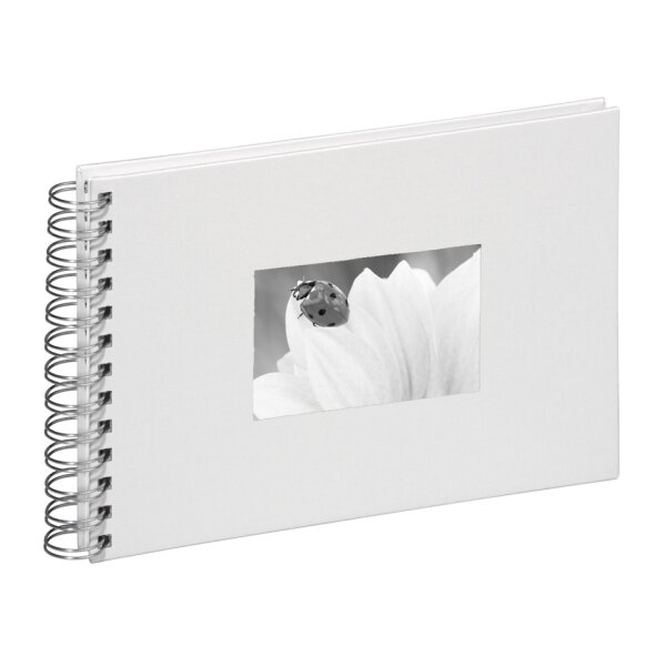 PAGNA Foto-Spiralalbum, Leineneinband, weiss