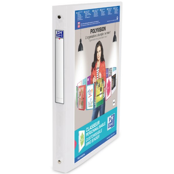 Oxford Classeur personnalisable POLYVISION, 30 mm, incolore