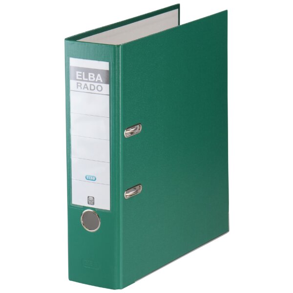 ELBA Ordner rado brillant, Rückenbreite: 80 mm, grün