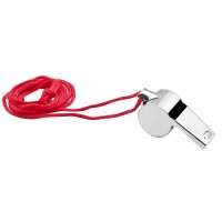 Wonday Trillerpfeife, aus Metall, mit Kordel