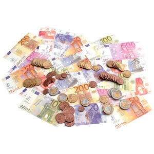 Wonday Kit initiation Euro, 65 billets & 80 pièces, sachet