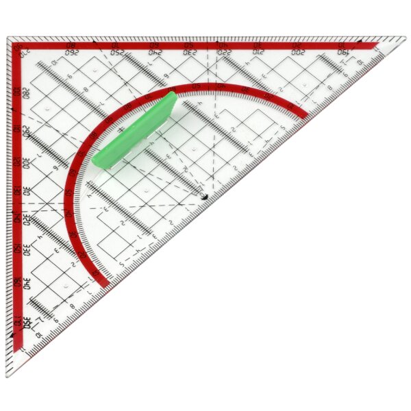 SET WONDAY DOUBLE DECIMETRE EQUERRE RAPPORTEUR INCASSABLES - 3