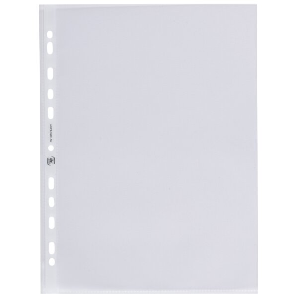 Oxford pochette perforée Premium, A4, PP, 0,12 mm