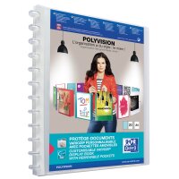 Oxford Sichtbuch Vario-Zipp POLYVISION, blau