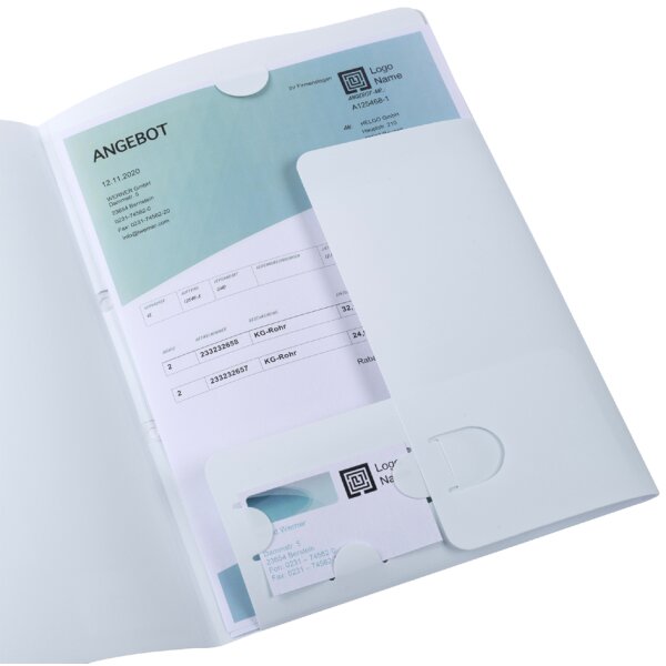 Oxford Angebotsmappe image+, mit A4-Sichttasche, weiss