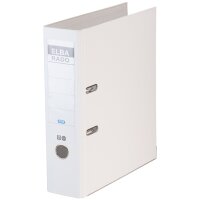 ELBA classeur rado brillant, largeur de dos: 80 mm, blanc