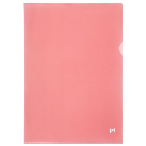 Oxford Pochettes coin Premium, A4, PVC, transparent, jaune