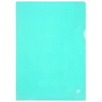 Oxford Pochettes coin Premium, A4, PVC, transparent, jaune