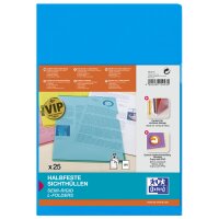 Oxford Pochettes coin Premium, A4, PVC, transparent, jaune