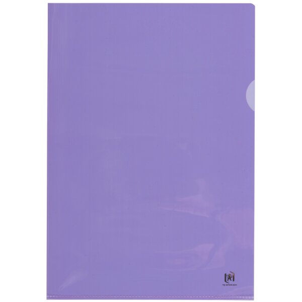 Oxford pochettes coin Premium, A4, PVC, transparent, violet