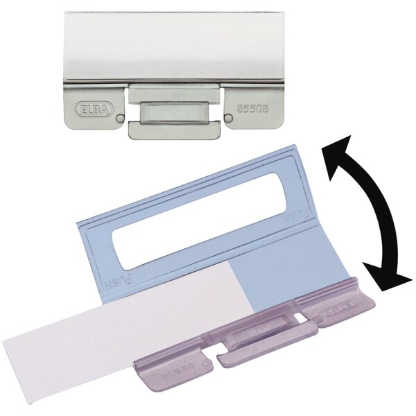 ELBA Sichtreiter vertic Komfort, PP, 4-zeilig beschriftbar