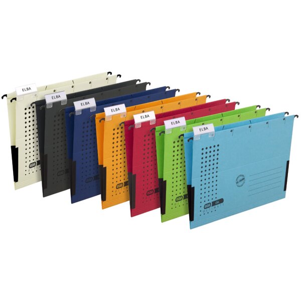 Produktbild von ELBA Hängehefter Chic Für A4, Aus Karton, Anthrazit, 25er Pack