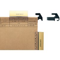 ELBA Vollsichtreiter VL, PVC, 4-zeilig, (B)58 mm