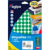 agipa Markierungspunkte, Durchmesser: 15 mm, rund, grün
