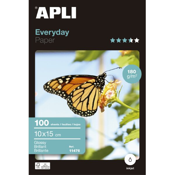 APLI Foto-Papier everyday, 100 x 150 mm, 180 g qm