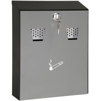 WEDO Cendrier mural compact, 3,1 litres, en tôle...