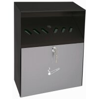 WEDO Cendrier mural avec toit de protection, en...