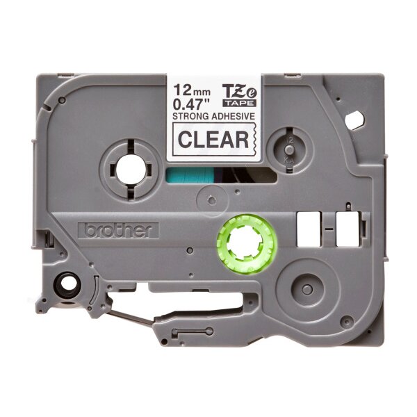 PTOUCH Band, strong/adh. schwarz/klar TZe-S131 PT-300 12 mm