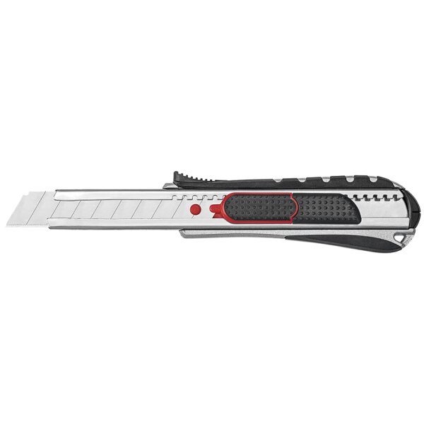 WEDO Cutter 2-en-1, lame: 18 mm, noir/rouge