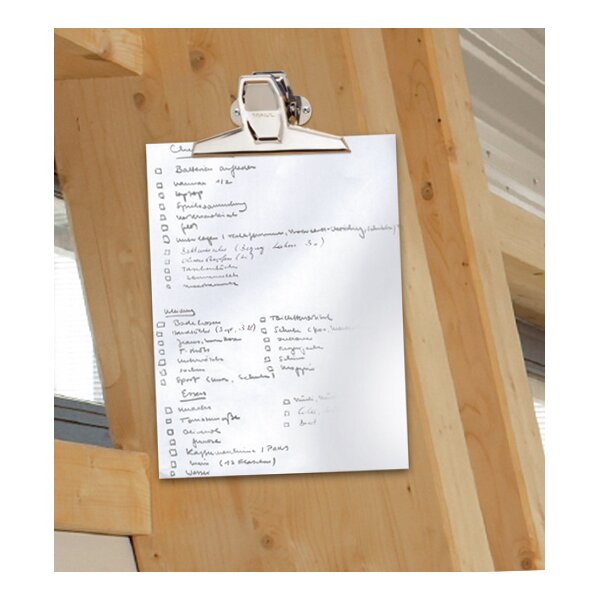 MAUL Montageklemmer MAULPro, Metall, nickel, Breite: 125 mm