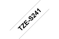 PTOUCH Band, strong adh.schwarz weiss TZe-S241 PT-300 18 mm