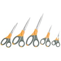 WEDO Ciseaux TITANE plus, pointu, longueur: 155mm,gris/jaune