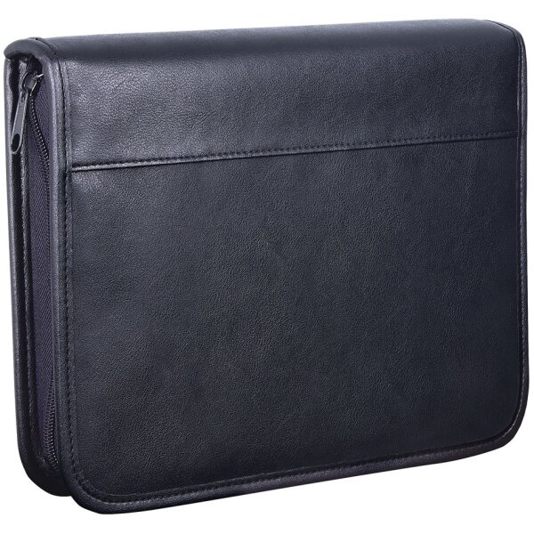 WEDO Collegemappe, DIN A5, aus Kunstleder, schwarz