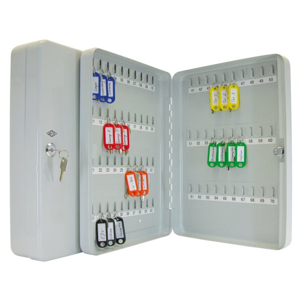 WEDO Schl&uuml;sselschrank f&uuml;r 24 Schl&uuml;ssel, lichtgrau