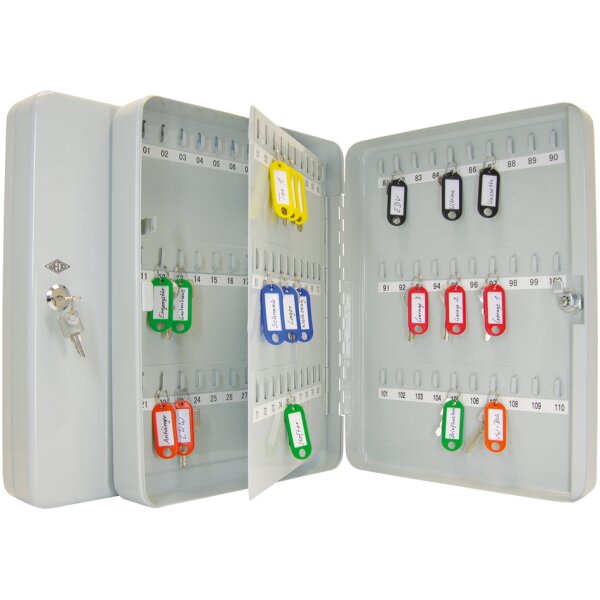 WEDO Schl&uuml;sselschrank f&uuml;r 24 Schl&uuml;ssel, lichtgrau