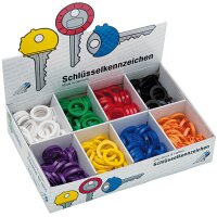 WEDO Schlüsselkennringe, 200er Sortimentskarton