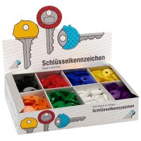 WEDO Schlüsselkappen rund, 200er Display