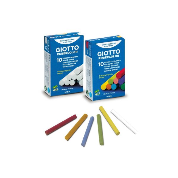 GIOTTO Kreiden Robercolor 538700 weiss 10 Stück