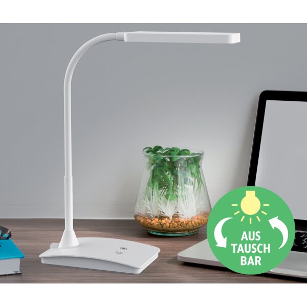 MAUL Lampe de bureau &agrave; LED MAULpearly colour vario, blanc