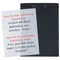 Maul Porte-bloc, plastifié, A4, noir