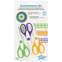 WEDO Set de ciseaux cranteurs, set de 3, assorti