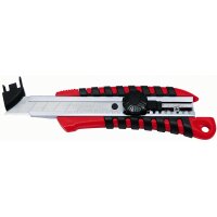 WEDO Profi-Cutter, Klinge: 9 mm, mit Clip, rot schwarz