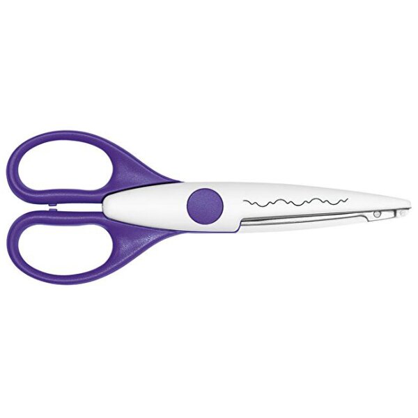 WEDO Ciseaux cranteurs, découpe baroque, violet