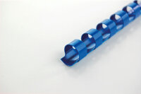GBC Baguettes de reliure 8mm A4 4028234 bleu, 21 anneaux...