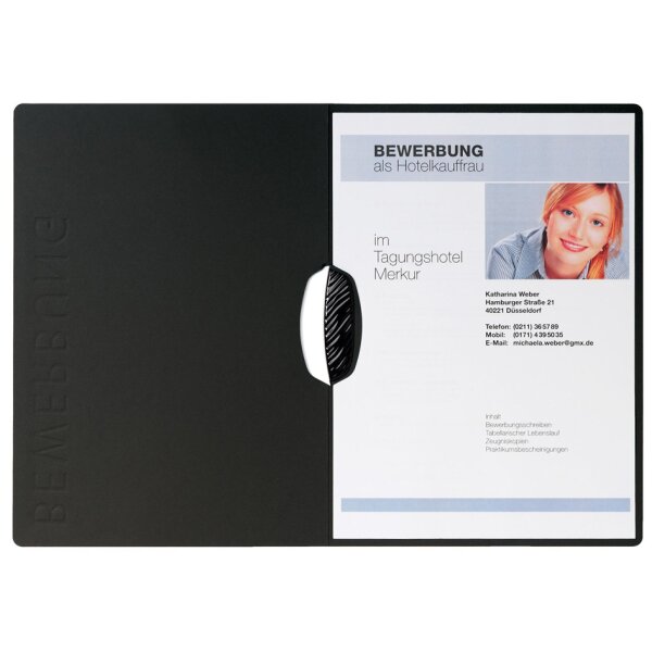 PAGNA Bewerbungsmappe "Swing", DIN A4, aus Karton, beige