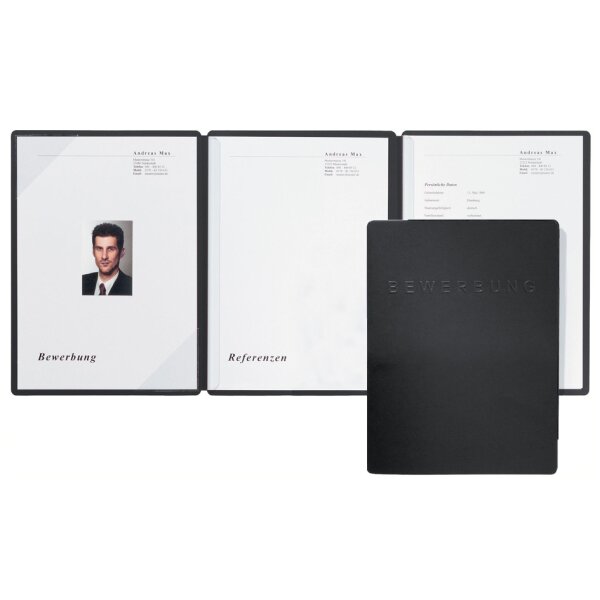 PAGNA Bewerbungsmappe "Square", DIN A4, blau