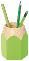 WEDO Pot à crayons PENCIL, en plastique, vert pomme