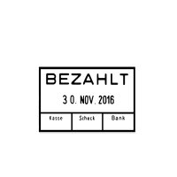 trodat Datumstempel 2910/L EINGEGANGEN, mit Textplatte