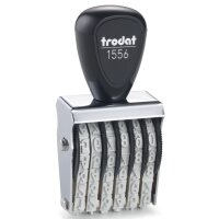 trodat Ziffernstempel, 6-stellig, Abdruckmasse: 4 x 26 mm