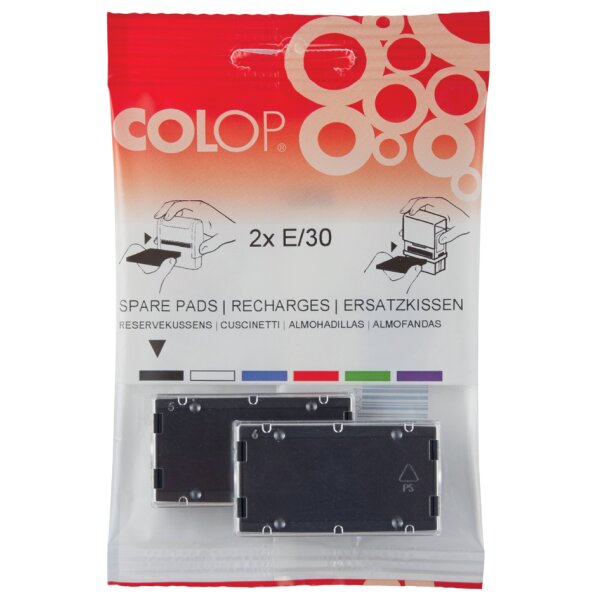 COLOP Cassette dencre de rechange E/2300, noir, 2 pièces