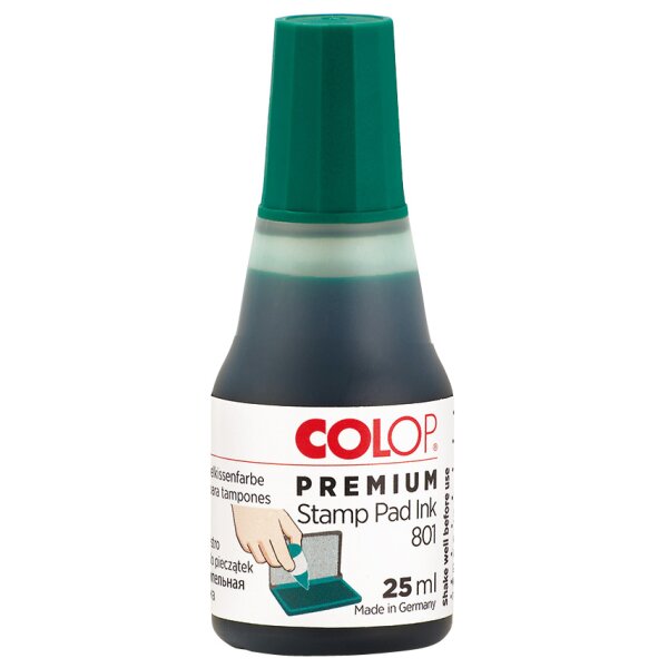 COLOP Encre tampon 801 pour cassette dencrage, vert