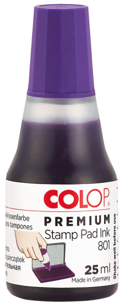 COLOP Stempelfarbe "801", für Stempelkissen, 25 ml, rot