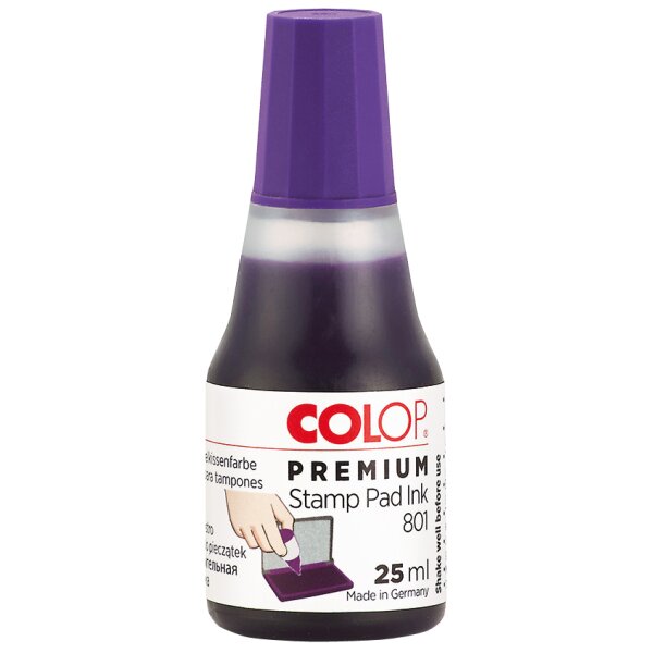 COLOP Encre tampon 801 pour cassette dencrage, violet