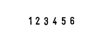COLOP Tampon numéroteur Mini Dateur S126, 6 positions